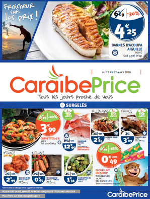Bon plan, codes promo, réduction Guadeloupe, Martinique, Guyane, la Réunion : Catalogue Caraibe Price | photo-catalogue-caraibe-price