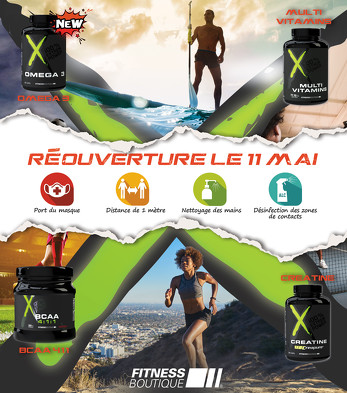 Bon plan, codes promo, réduction Guadeloupe, Martinique, Guyane, la Réunion : RÉOUVERTURE DE FITNESS BOUTIQUE ! | photo-reouverture-de-fitness-boutique