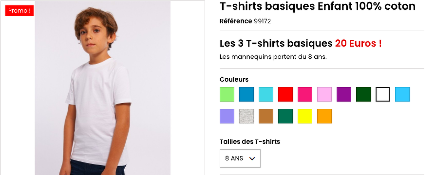 Bon plan, codes promo, réduction Guadeloupe, Martinique, Guyane, la Réunion : Pour la rentrée : 3 T-Shirts enfant pour 20 EUR ! | photo-3-t-shirt-pour-26-eur
