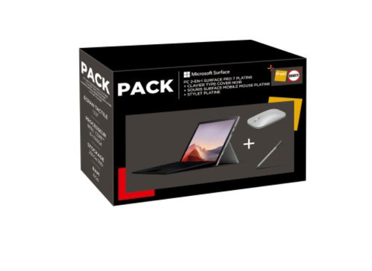Bon plan, codes promo, réduction Guadeloupe, Martinique, Guyane, la Réunion : Pack PC Hybride Microsoft Surface Pro 7 | photo-pack-pc-hybride-microsoft-surface-pro-7