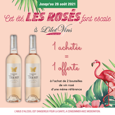 Bon plan, codes promo, réduction Guadeloupe, Martinique, Guyane, la Réunion : Les rosés font escale à L'ÎLOT VINS | photo-les-roses-font-escale-a-l-ilot-vins-3