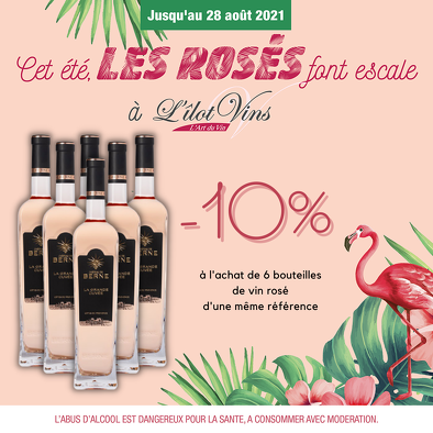 Bon plan, codes promo, réduction Guadeloupe, Martinique, Guyane, la Réunion : Les rosés font escale à L'ÎLOT VINS | photo-les-roses-font-escale-a-l-ilot-vins-5