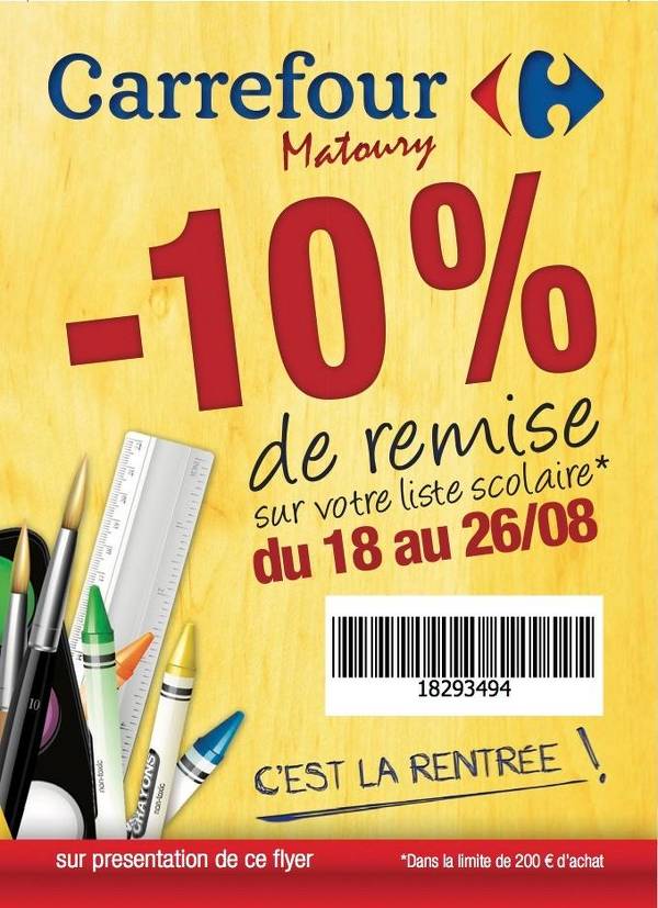 Bon plan, codes promo, réduction Guadeloupe, Martinique, Guyane, la Réunion : Carrefour partenaire du tour de Guyane ! | coupon à imprimer
