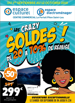 Bon plan, codes promo, réduction Guadeloupe, Martinique, Guyane, la Réunion : Les crazy soldes ! de -20 à -70% | photo-les-crazy-soldes