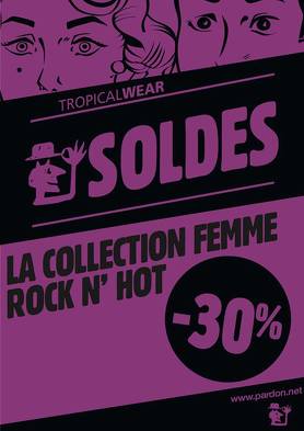 Bon plan, codes promo, réduction Guadeloupe, Martinique, Guyane, la Réunion : - 30 % sur la collection Rock & Hot | photo-30-sur-la-collection-rock-hot