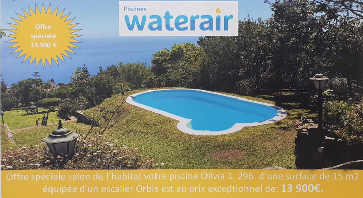 Bon plan, codes promo, réduction Guadeloupe, Martinique, Guyane, la Réunion : VOTRE PISCINE WATERAIR A 13900€* | photo-votre-piscine-waterair-a-13900