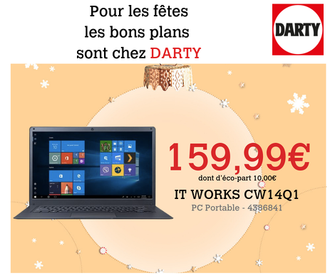 Bon plan, codes promo, réduction Guadeloupe, Martinique, Guyane, la Réunion : PC portable IT WORKS CW14Q1 à seulement 159.99€ | photo-pc-portable-it-works-cw14q1-a-seulement-159-99